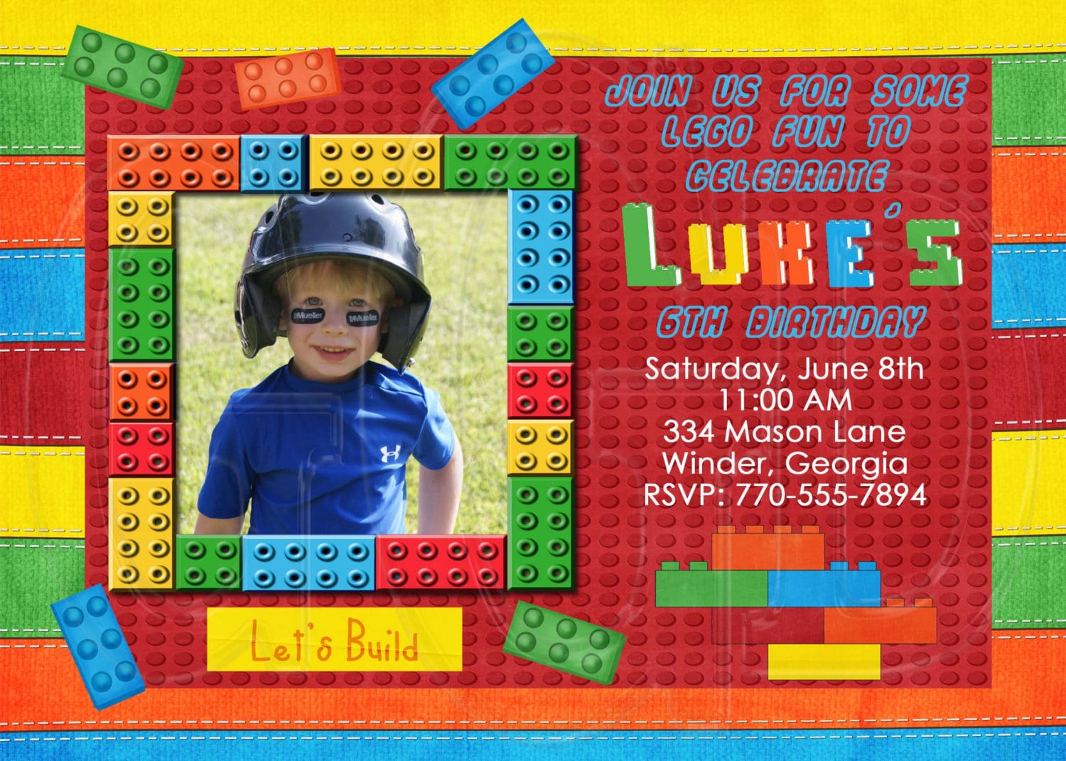 Lego Party Invitations â Gangcraft Net